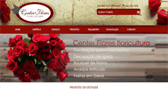 Desktop Screenshot of floriculturacenterflores.com.br